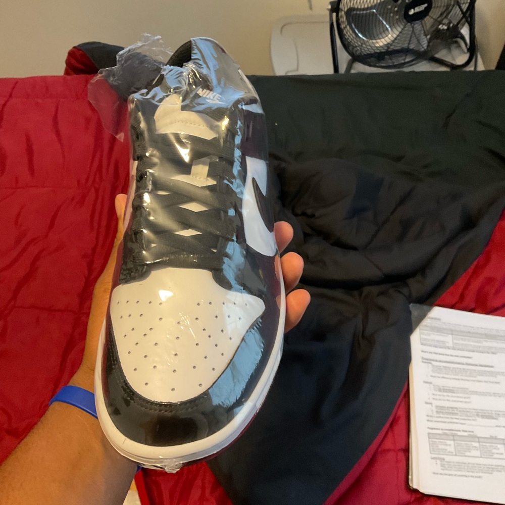Nike Black and White Sneakers with Retro Design